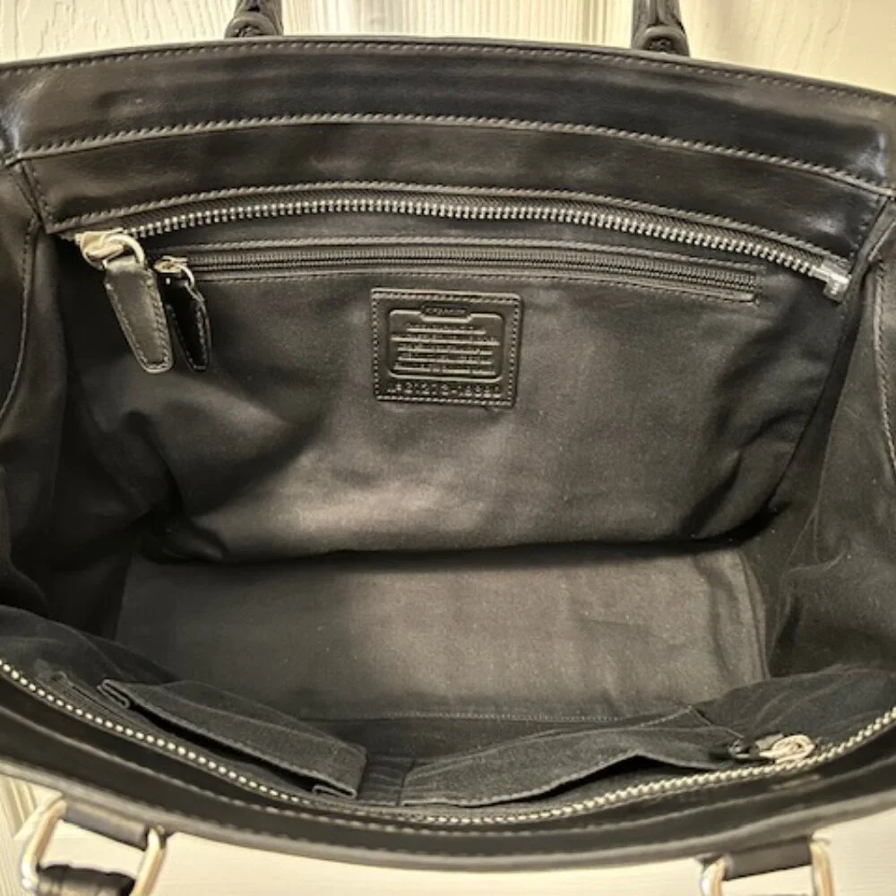 Coach Vintage Restored Legacy Candace Medium Carryall Black Leather-EUC - Picture 7 of 13